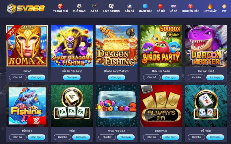 Ưu điểm nổi bật khi truy cập link vào SV368