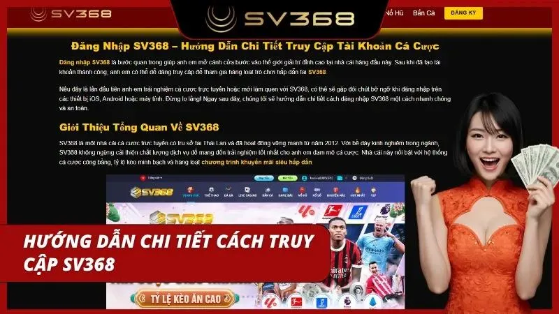 Các bước đăng nhập dành cho tân thủ tại SV368