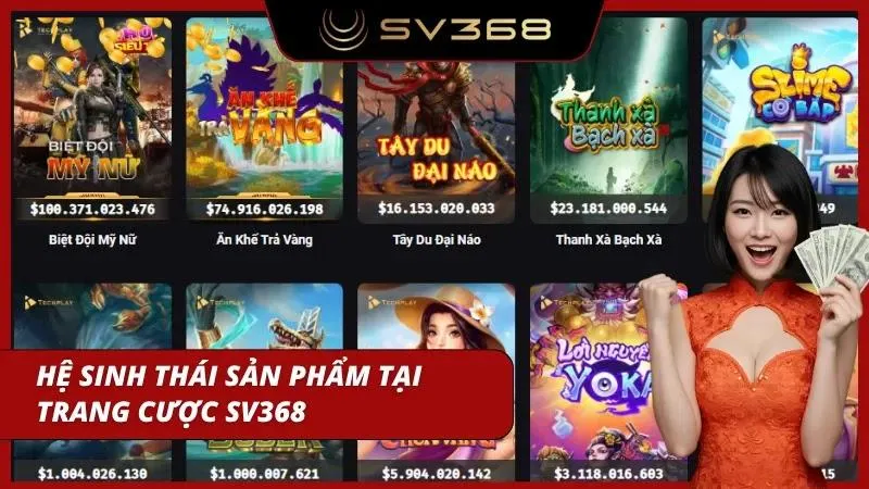 Giao diện hiển thị nhiều hạng mục từ thể thao đến game casino