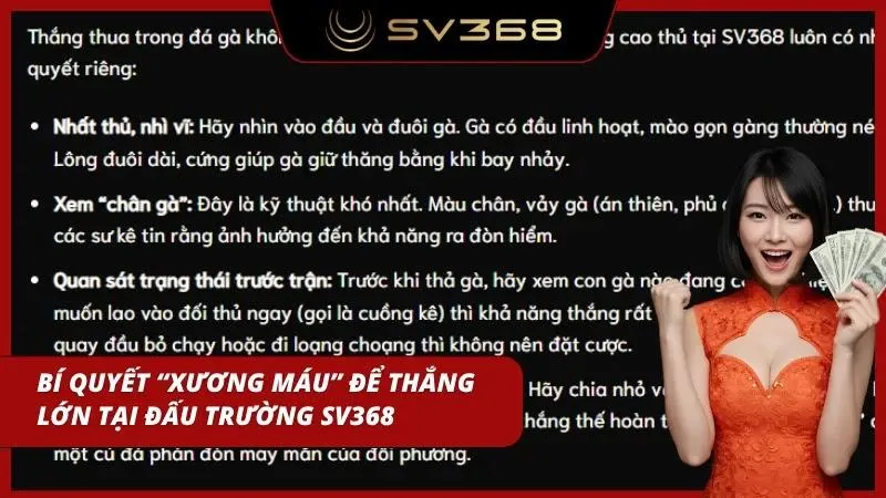 Quan sát và phân tích là chìa khóa chiến thắng