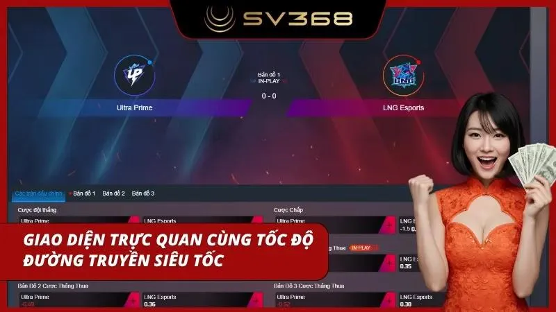 Giao diện trực quan của sảnh cược là lý do thu hút được hàng triệu cược thủ mỗi năm
