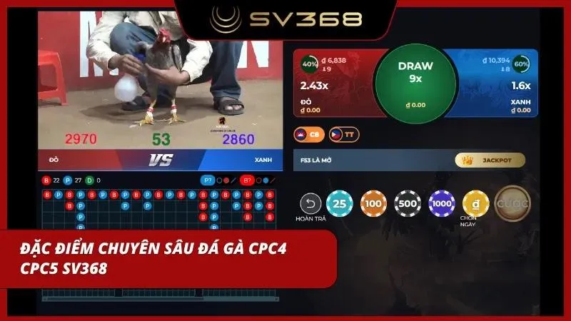 Sảnh đá gà CPC4 và CPC5 mang đến những trận cầu đỉnh cao vô cùng kịch tính