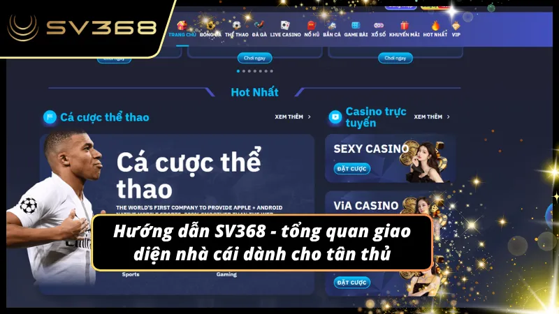 Menu điều hướng được sắp xếp giúp thao tác nhanh hơn